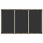 Garten Essgruppe 7 pcs Hellgrau Poly-Rattan