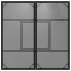 Garten Essgruppe 5 pcs Schwarz Poly-Rattan