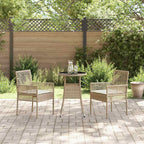 Garten Essgruppe 3 pcs Beige Poly-Rattan