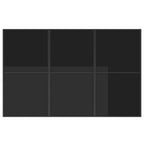 Garten Essgruppe 7 pcs Schwarz Stahl