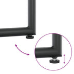 Garten Essgruppe 11 pcs Schwarz Stahl