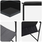 Garten Essgruppe 15 pcs Schwarz Stahl