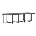 Garten Essgruppe 15 pcs Schwarz Stahl