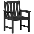 Gartenstuhl 4 pcs Schwarz 65,5 x 59 x 88 cm Polyethylen