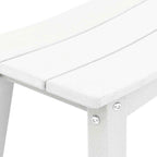Garten Bar Set 3 pcs Weiß HDPE