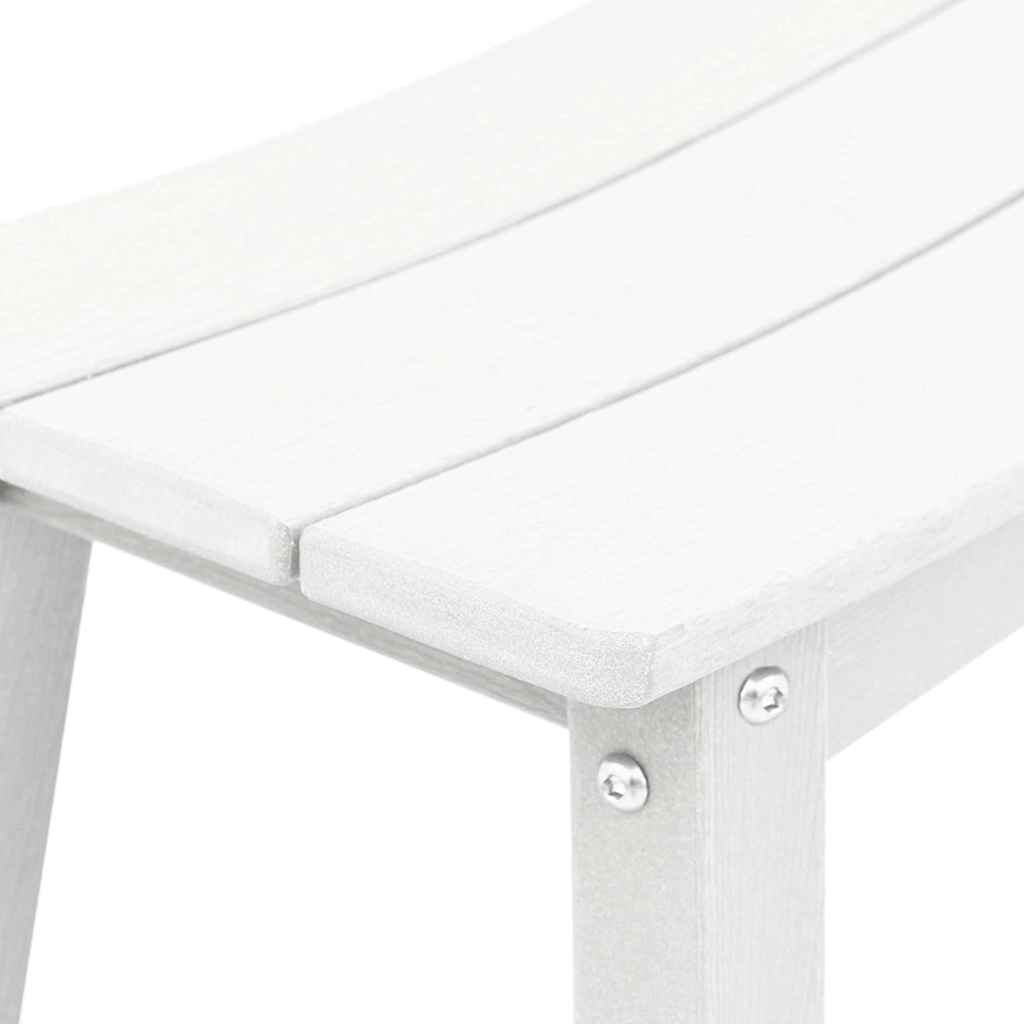 Garten Bar Set 4 pcs Weiß HDPE