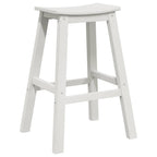 Garten Bar Set 4 pcs Weiß HDPE