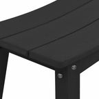 Garten Bar Set 6 pcs Schwarz HDPE