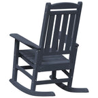 Schaukelstuhl 2 pcs Marineblau 92 x 70 x 108 cm Polyethylen
