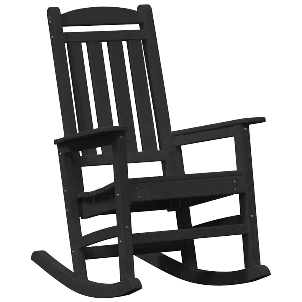 Schaukelstuhl 2 pcs Schwarz 92 x 70 x 108 cm Polyethylen