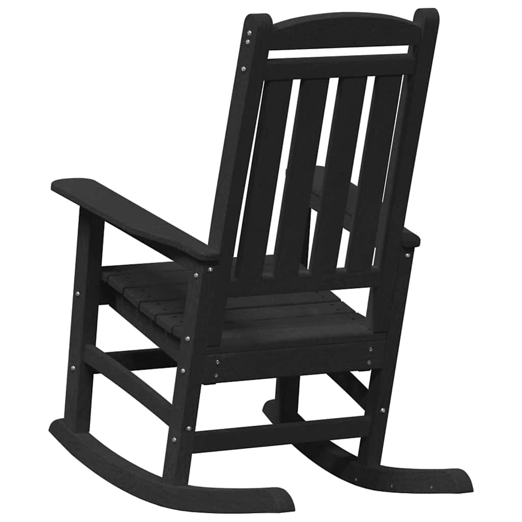 Schaukelstuhl 2 pcs Schwarz 92 x 70 x 108 cm Polyethylen