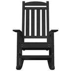 Schaukelstuhl 2 pcs Schwarz 92 x 70 x 108 cm Polyethylen