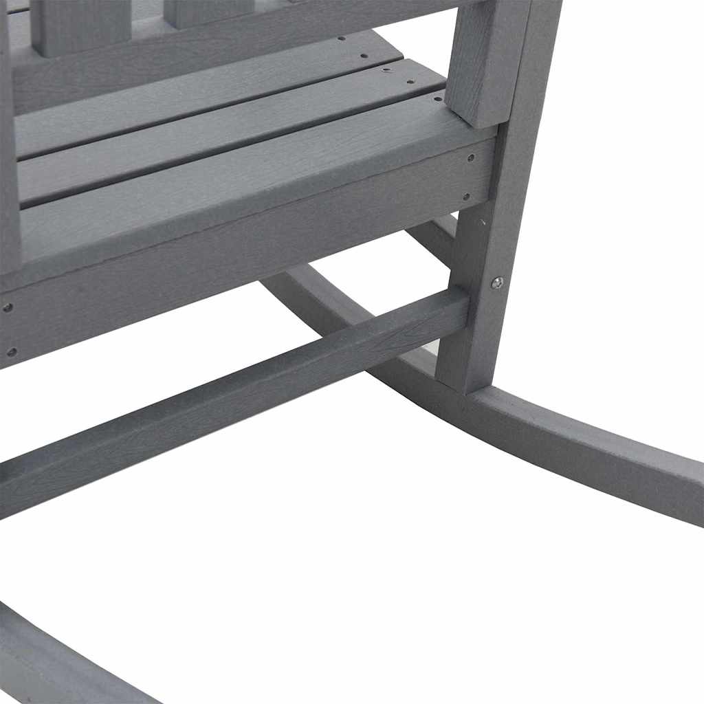 Schaukelstuhl 2 pcs Hellgrau 92 x 70 x 108 cm Polyethylen