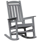 Schaukelstuhl 2 pcs Hellgrau 92 x 70 x 108 cm Polyethylen