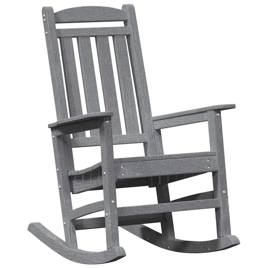 Schaukelstuhl 2 pcs Hellgrau 92 x 70 x 108 cm Polyethylen