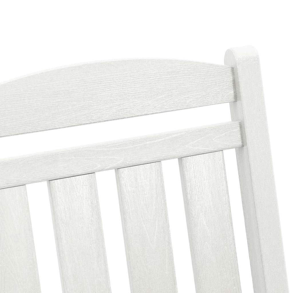 Schaukelstuhl 3 pcs Weiß Polyethylen