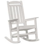Schaukelstuhl 3 pcs Weiß Polyethylen
