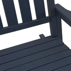 Schaukelstuhl 3 pcs Marineblau Polyethylen