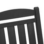 Schaukelstuhl 3 pcs Schwarz Polyethylen