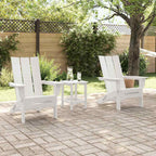Gartenstuhl 2 pcs Weiß 80,5 x 74,5 x 92 cm Polyethylen