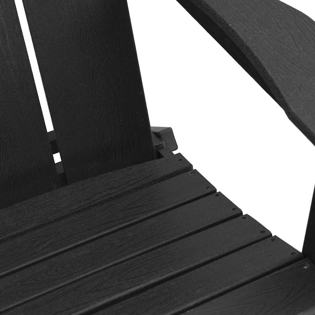 Gartenstuhl 3 pcs Schwarz 80,5 x 74,5 x 92 cm Polyethylen