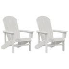 Gartenstuhl 2 pcs Weiß 82 x 74 x 92 cm Polyethylen