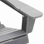 Gartenstuhl 3 pcs Hellgrau Polyethylen