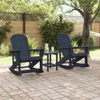 Adirondack Schaukelstühle 2 pcs Marineblau HDPE