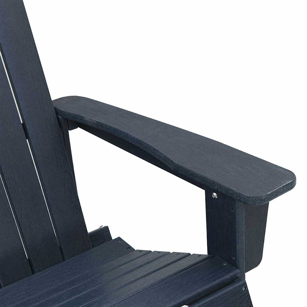 Garten-Lounge-Set 3 pcs Marineblau HDPE