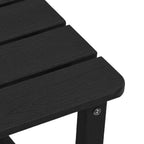 Garten-Lounge-Set 3 pcs Schwarz HDPE