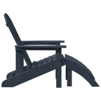Gartenstuhl 2 pcs Marineblau 83 x 74 x 92 cm Polyethylen