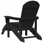 Gartenstuhl 2 pcs Schwarz 83 x 74 x 92 cm Polyethylen