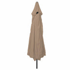 Garten-Sonnenschirm Taupe 394 x 394 x 248 cm