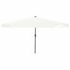 Garten-Sonnenschirm Sand und Anthrazit 395 x 395 x 245 cm