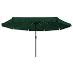 Garten-Sonnenschirm Grün 395 x 395 x 245 cm Polyester