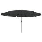 Garten-Sonnenschirm Anthrazit 395 x 395 x 245 cm Polyester