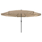 Garten-Sonnenschirm Taupe 395 x 395 x 245 cm Polyester