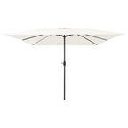 Garten-Sonnenschirm Sand 295 x 295 x 245 cm Polyester und Stahl
