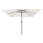 Garten-Sonnenschirm Sand 295 x 295 x 245 cm Polyester und Stahl