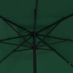 Garten-Sonnenschirm Grün 295 x 295 x 245 cm Polyester und Stahl