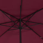Garten-Sonnenschirm Bordeauxrot 295 x 295 x 245 cm