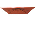 Garten-Sonnenschirm Terrakotta 295 x 295 x 245 cm