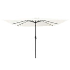Garten-Sonnenschirm Sand 295 x 295 x 245 cm Polyester und Stahl
