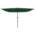 Garten-Sonnenschirm Grün 295 x 295 x 245 cm Polyester und Stahl