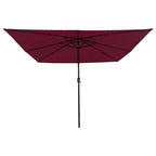 Garten-Sonnenschirm Bordeauxrot 295 x 295 x 245 cm