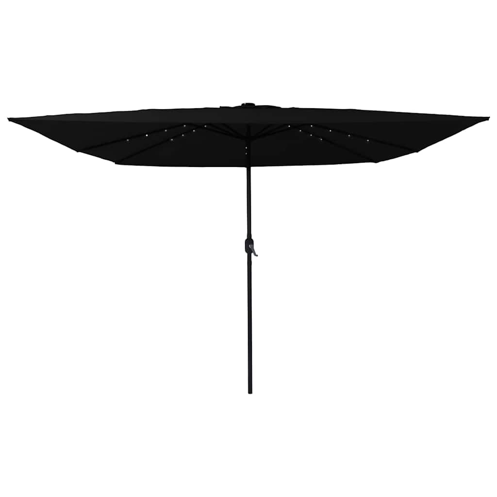 Garten-Sonnenschirm Schwarz 295 x 295 x 245 cm
