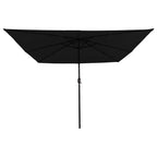 Garten-Sonnenschirm Schwarz 295 x 295 x 245 cm