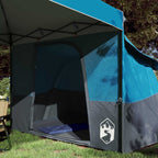 Camping-Zelt-Set mit Dach 2 pcs Blau Taffeta und Stoff