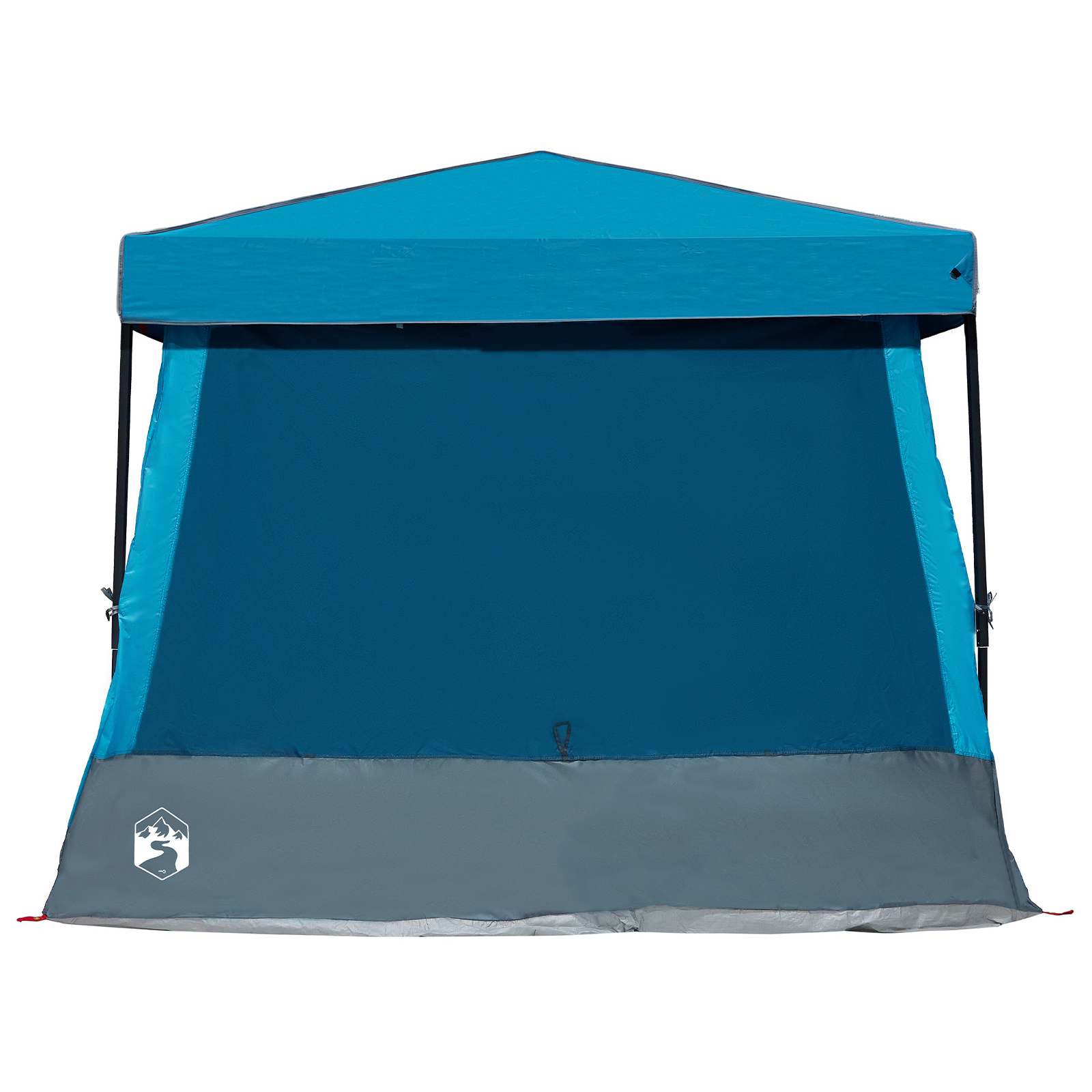 Camping-Zelt-Set mit Dach 2 pcs Blau Taffeta und Stoff