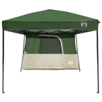 Camping-Zelt-Set mit Dach 2 pcs Grün Taffeta und Stoff